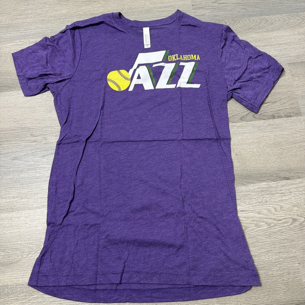 Cavas Oklahoma Jazz Logo Printed T Shirt Size Medium